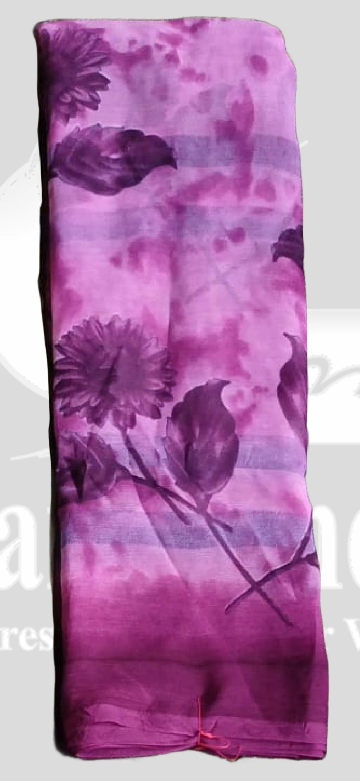 Chiffon Floral Printed Saree &ndash; SANGNI1208 &ndash; Purple Mix